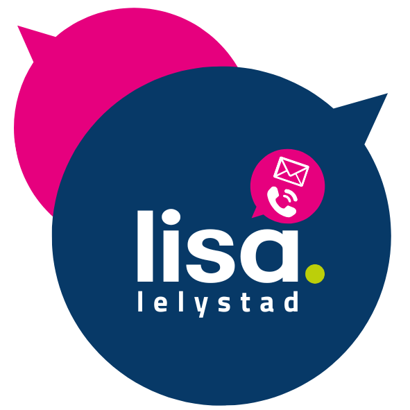Lisa Lelystad logo met spraakwolken Lisa Lelystad logo met spraakwolken