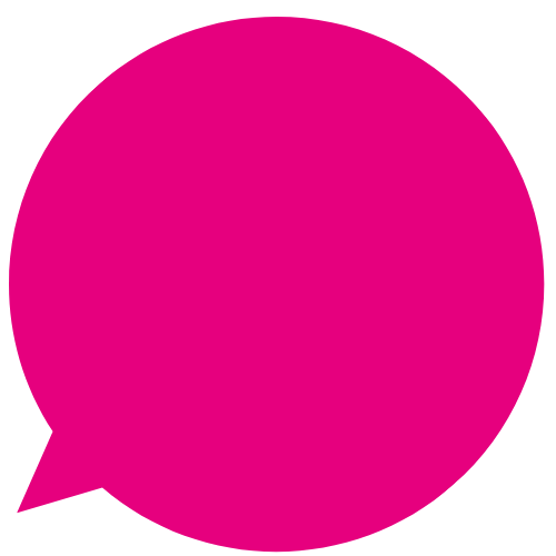 Roze spraakwolk
